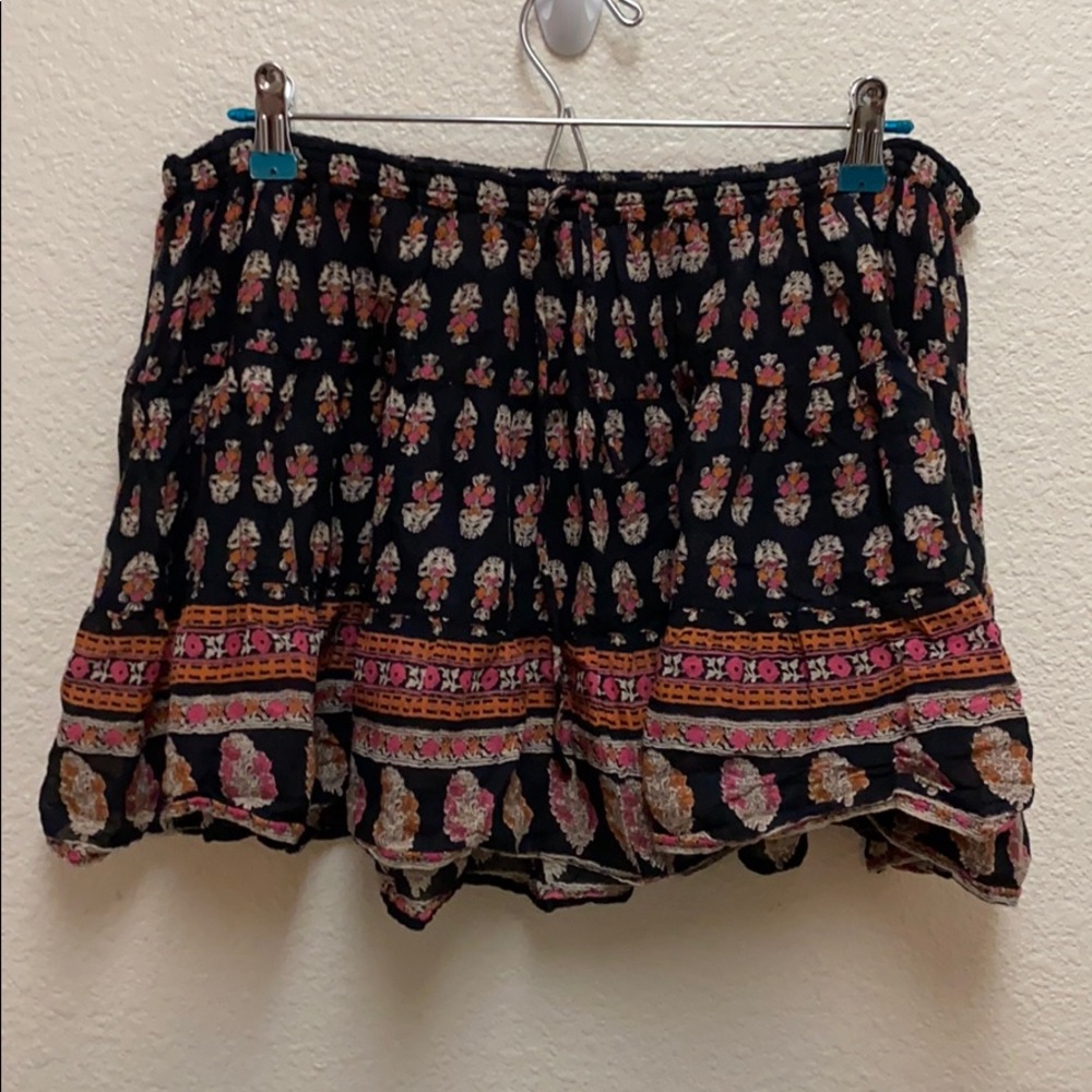 Free People Drawstring Mini Skirt Medium